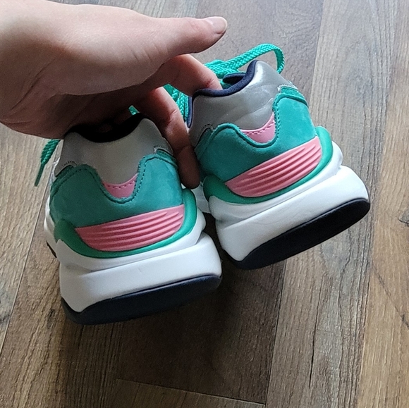 New Balance 57/40 Emerald Sky/Natural Indigo/Bubble Gum Sneakers - Picture 7 of 12